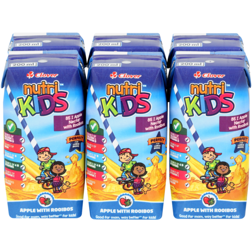 Clover Nutri Kids Apple With Rooibos 6 x 200ml