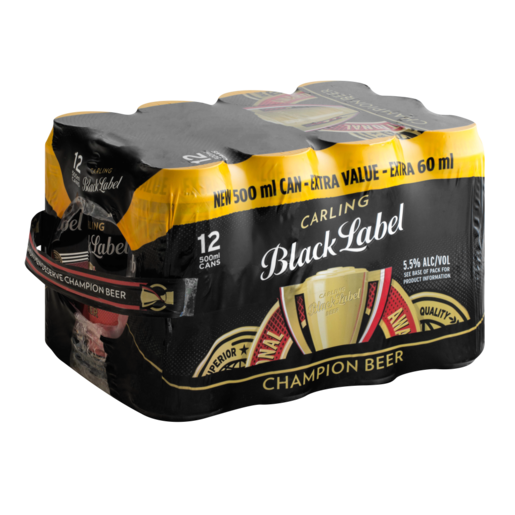 Carling Black Label Beer Cans 12 x 500ml