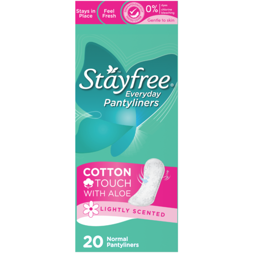 Stayfree Lightly Scented Normal Pantyliners 20 Pack