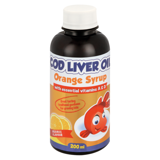 Star Kids Orange Flavoured Cod Liver Oil Syrup 200ml