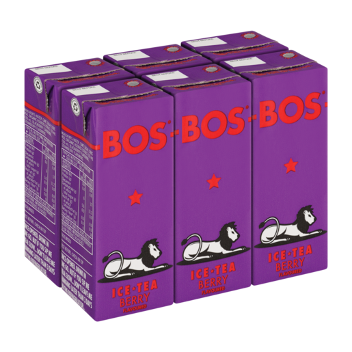 BOS Berry Flavoured Ice Tea 6 x 200ml