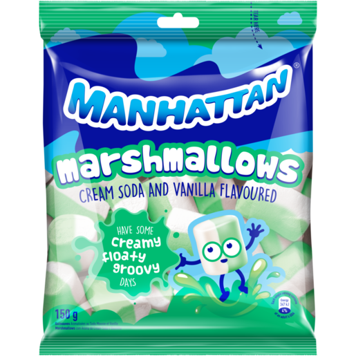 Manhattan Cream Soda & Vanilla Flavoured Marshmallows 150g 