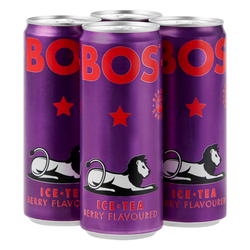 BOS Berry Flavoured Ice Tea 4 x 300ml