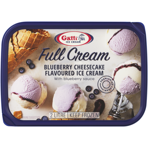 Gatti Ice Cream Blueberry Cheesecake Full Cream Ice Cream 2L