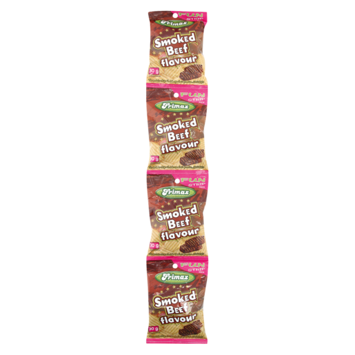 Frimax Smoked Beef Flavoured Chips Strip 4 x 30g