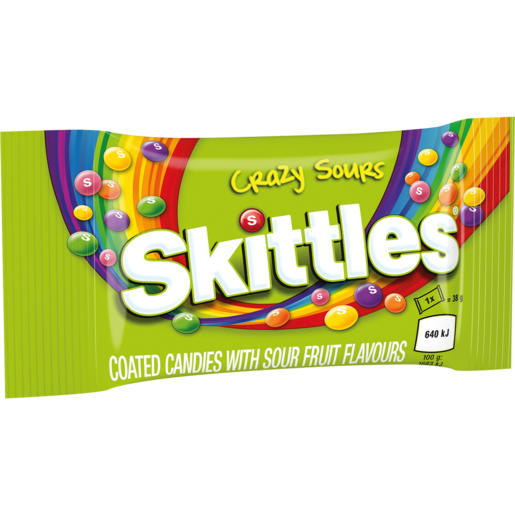 Skittles Crazy Sours Candies 38g
