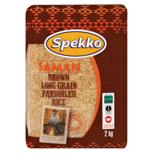 Spekko Saman Brown Long Grain Parboiled Rice 2kg