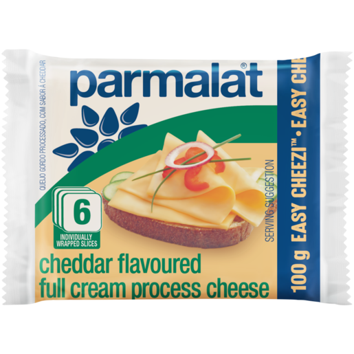 Parmalat Cheddar Flavoured Full Cream Processsed Cheese Slices Pack 100g
