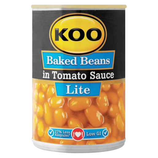 KOO Lite Baked Beans In Tomato Sauce Can 410g