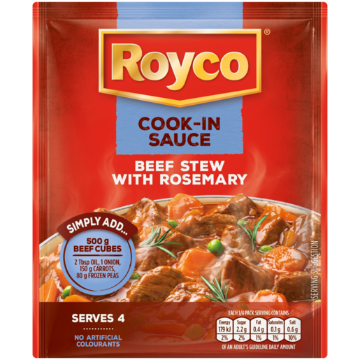 Royco Beef Stew With Rosemary Cook-In Sauce 48g
