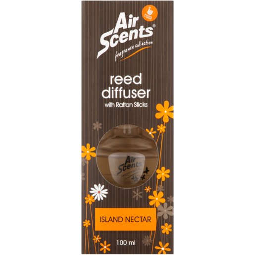 Air Scents Island Nectar Scented Reed Diffuser With Rattan Sticks 100ml