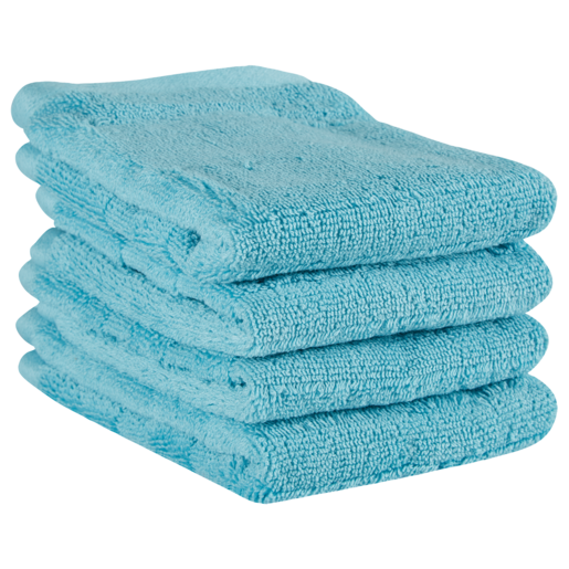 Essentials Face Cloth 4 Pack (Colour May Vary)