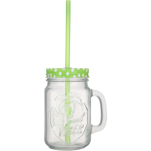 Glass Jug With Straw (Assorted Item - Supplied At Random)