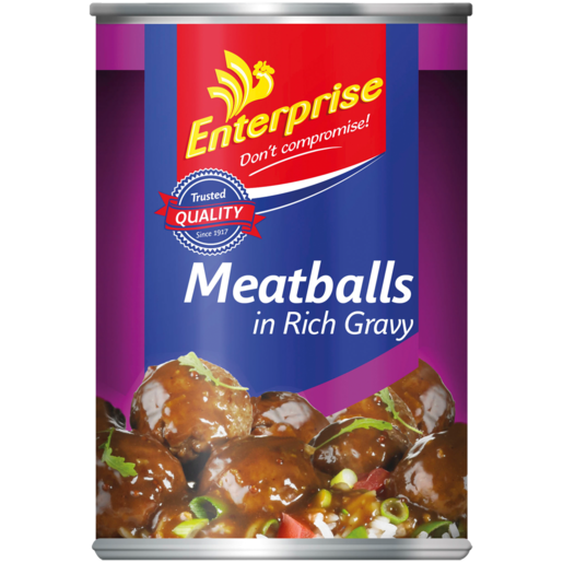 Enterprise Meatballs In Gravy 410g