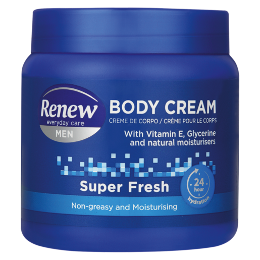 Renew Men Super Fresh Body Cream 500ml