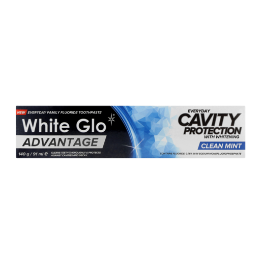 White Glo Advantage Clean Mint Toothpaste 91ml