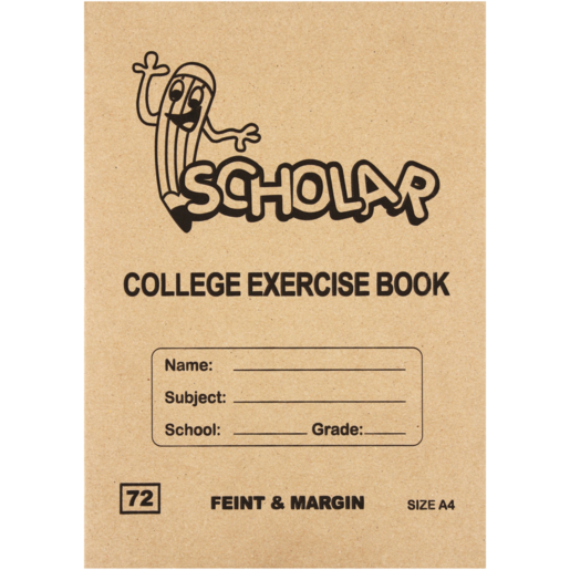Scholar A4 College Exercise Book 72 Page