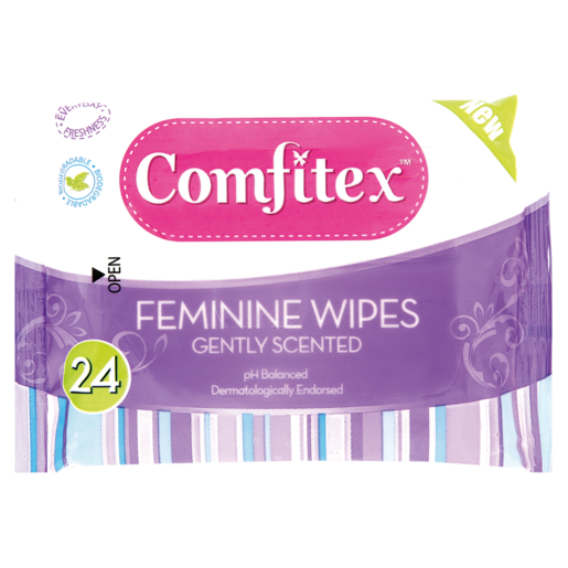 Comfitex Scented Feminine Wipes 24 Pack