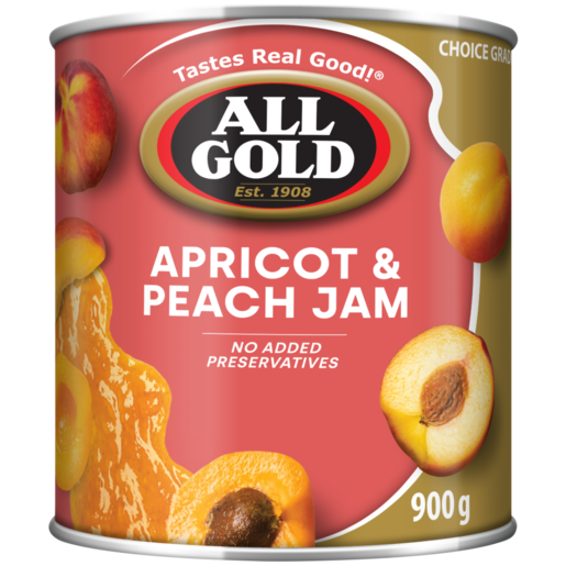 ALL GOLD Apricot & Peach Jam Can 900g