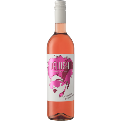 Delush Natural Sweet Rosé Wine Bottle 750ml