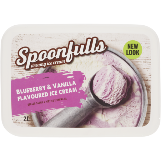 Spoonfulls Blueberry & Vanilla Ice Cream 2L