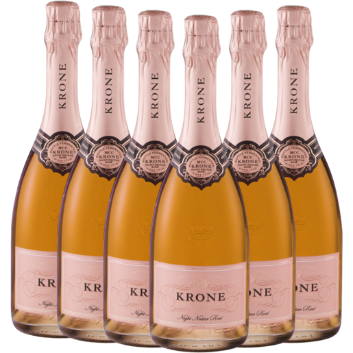 Krone Night Nectar Demi Sec Rosé Sparkling Wine Bottles 6 x 750ml