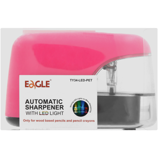 Eagle Pink & Black Automatic Sharpener With Led Light