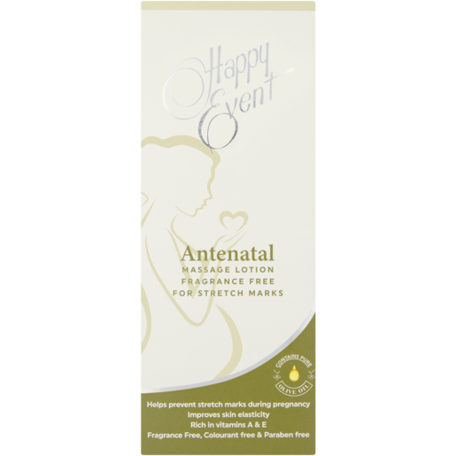 Happy Event Antenatal Massage Lotion With Pure Olive Oil 200ml