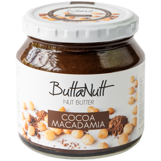 ButtaNutt Cocoa Macadamia Nut Butter Jar 250g