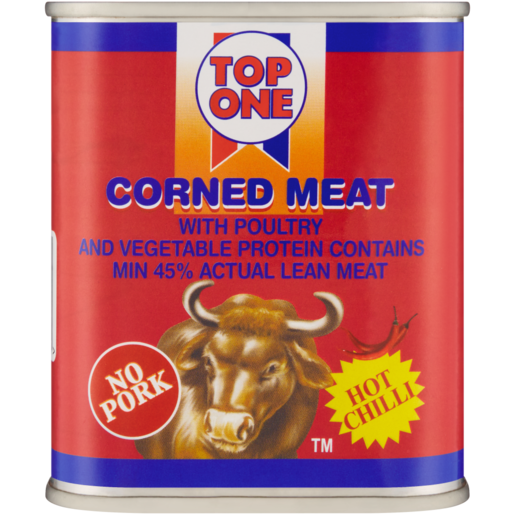 Top One No Pork Hot Chilli Corned Meat 300g