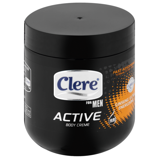 Clere For Men Active Ginseng Ultra Energising Body Creme 450ml