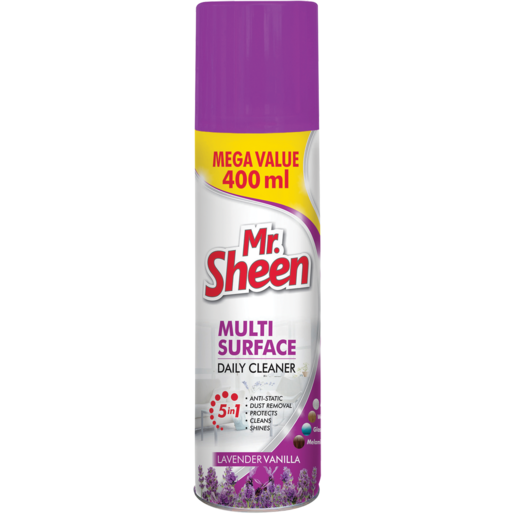 Mr. Sheen Lavender & Vanilla Scented Multi Surface Spray 400ml