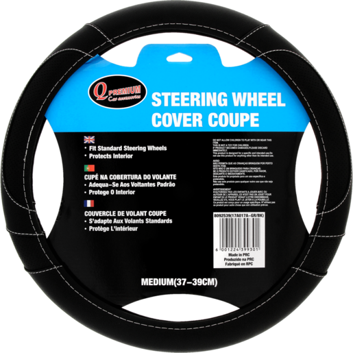 Q Premium Couper Steering Wheel Cover Medium