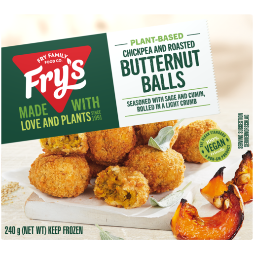 Fry's Frozen Plant-Based Chickpea & Roasted Butternut Balls 240g