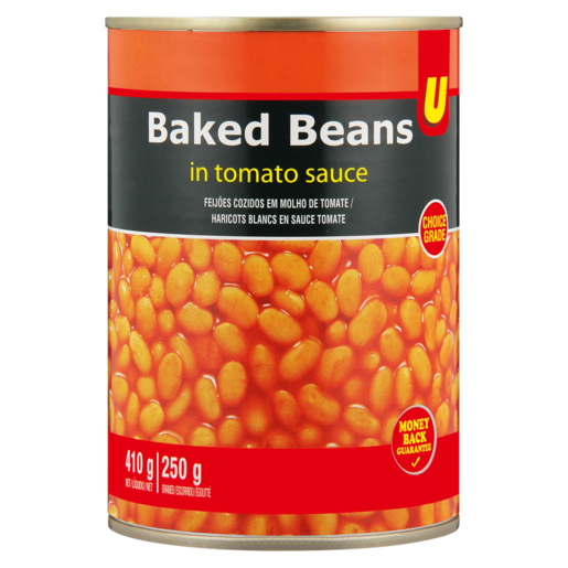 U Brand Baked Beans In Tomato Sauce Can 410g