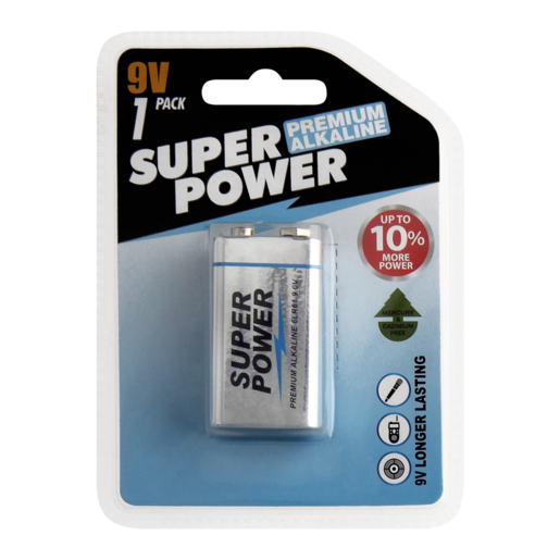 Super Power 9V Premium Alkaline Battery