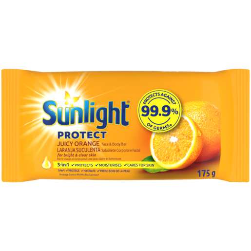 Sunlight Protect Juicy Orange Face & Body Bar Soap 175g