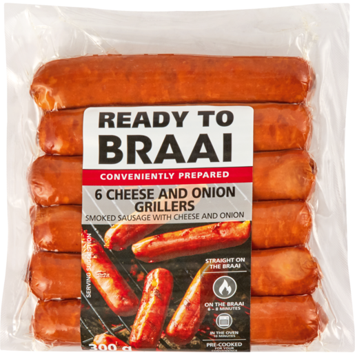 Ready To Braai Cheese & Onion Griller 300g