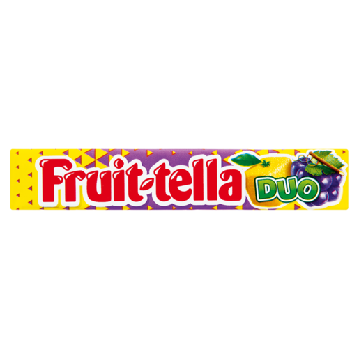 Fruit-Tella Duo Grape & Lemon Sweets 38g