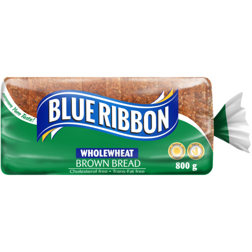 Blue Ribbon Wholewheat Brown Bread 800g