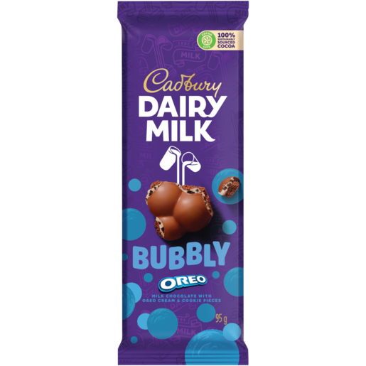 Cadbury Dairy Milk Bubbly Oreo Chocolate Slab 95g