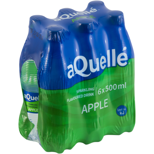 aQuellé Apple Flavoured Sparkling Drinks 6 x 500ml