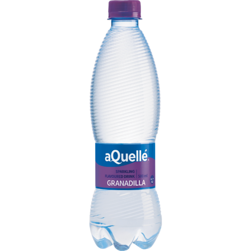 aQuellé Granadilla Flavoured Sparkling Water 500ml