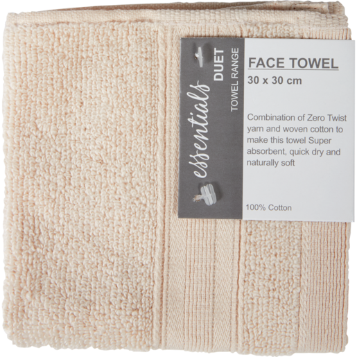 Essentials Oat Face Towel 30 x 30cm