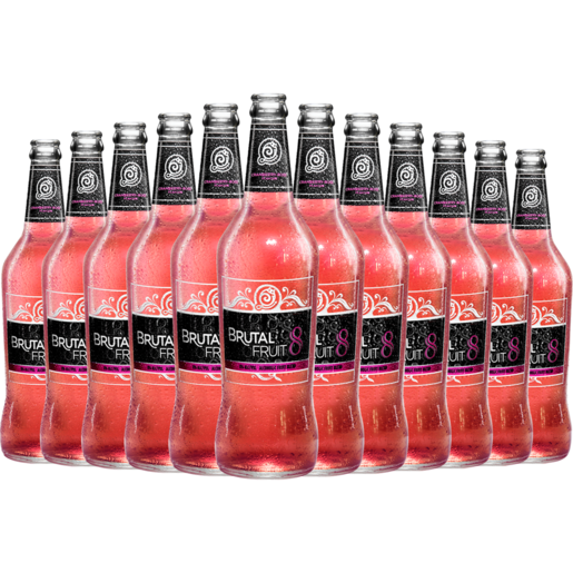 Brutal Fruit Cranberry Rose Cooler Bottles 12 x 660ml