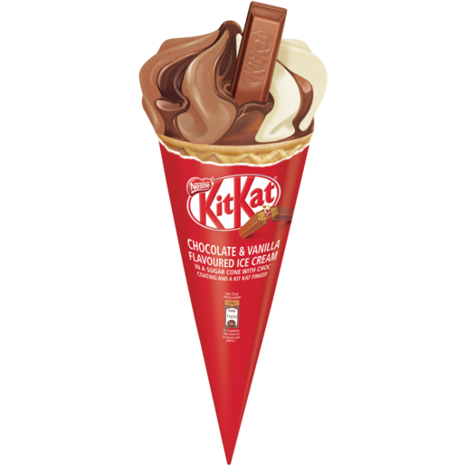 KitKat Chocolate & Vanilla flavoured Ice Cream Cone 125ml