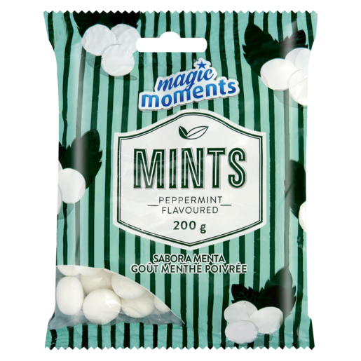 Magic Moments Peppermint Flavoured Mint 200g Packet