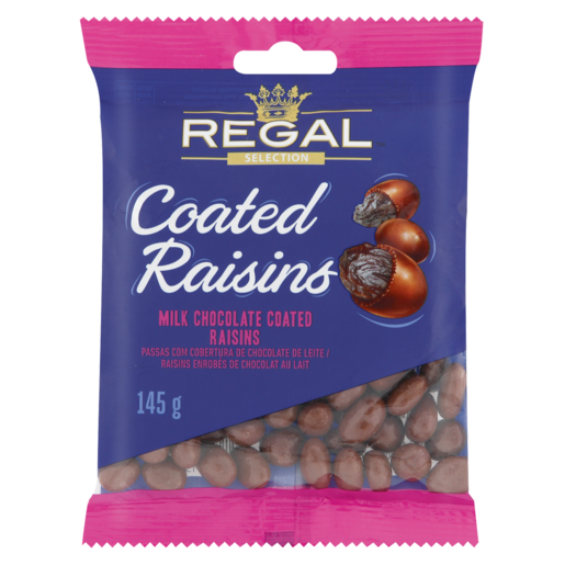 Regal Milk Chocolate Coated Raisins 145g
