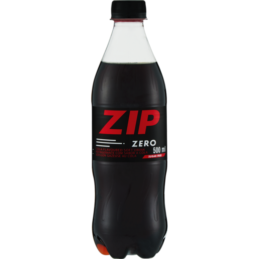 Zip Zero Cola Flavoured Soft Drink 500ml