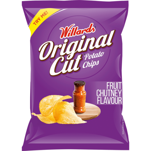 Willards Original Cut Fruit Chutney Flavoured Potato Chips 125g